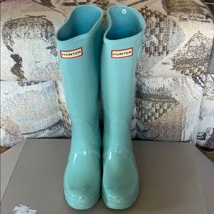 Hunter Original Tall Rain Boots with Socks sz 7